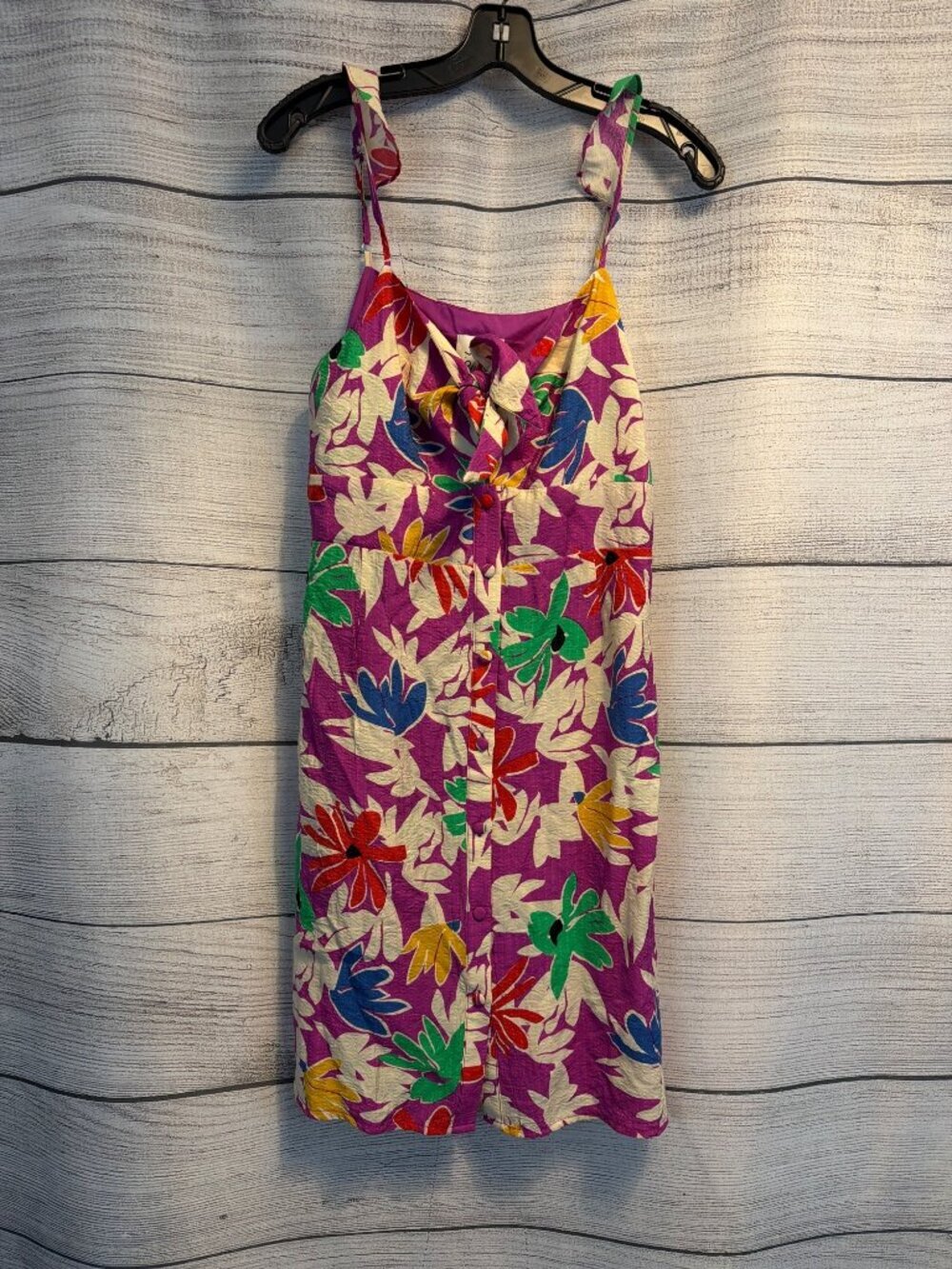 NWT Lili Sidonio Floral Purple Eva Dress Size M